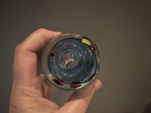 Stunning Large Art Glass Perfume Bottle With Stopper - Image 5