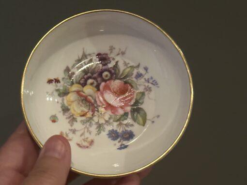 Royal Crown Derby 'Derby Posies' Tea Strainer And Bowl - Image 4