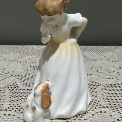 Royal Doulton Small Figurine - Sit - Girl With Puppy - HN3123