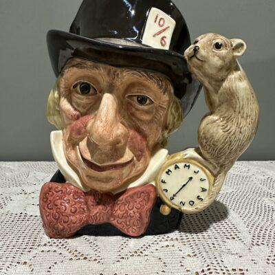 Royal Doulton Large Character Jug - The Mad Hatter - Alice In Wonderland - D6598