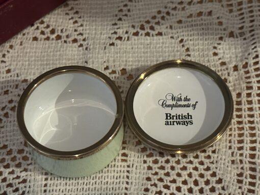 Stunning Staffordshire Enamels Yellow Rose Pill Box For British Airways - Image 4