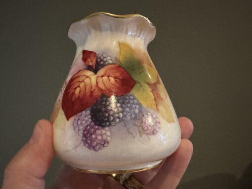 Superb Hand Painted Royal Worcester Posy Vase - Michelina Miller 1952 - Image 4