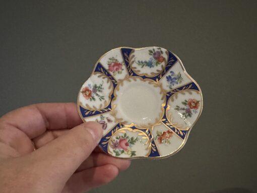Paris Royal Limoges Miniature Cup And Saucer With Butterfly Handle - Image 6