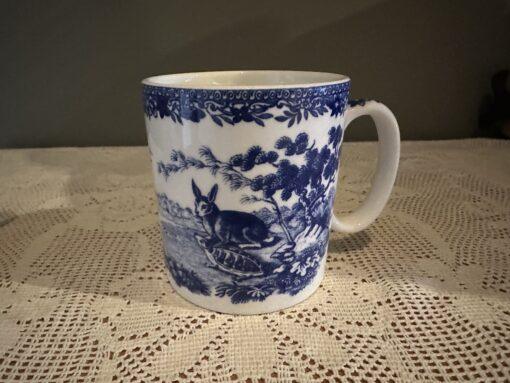 Spode Blue Room Aesop's Fables Mug In Original Box - Tortoise, Hare And Fox