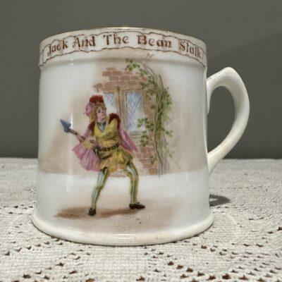 Rare Antique Royal Doulton Nursery Ware Mug - Jack And The Beanstalk - 1914