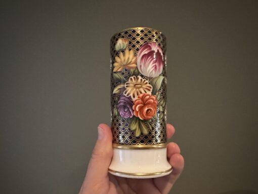 Spode Regency Posy Vase In Original Box - Heavily Gilt - Image 3