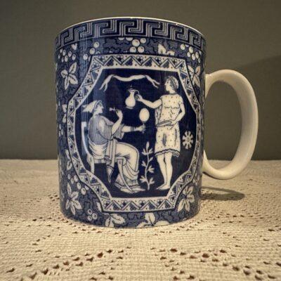 Spode Blue Room Archive Mug In Original Box - Greek Pattern