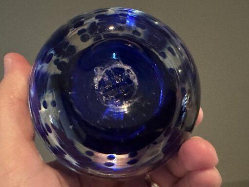Brian Hirst Art Glass Paperweight - Cobalt Blue Spiral - Image 4