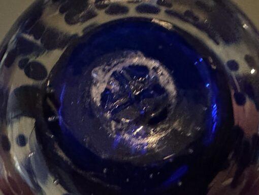 Brian Hirst Art Glass Paperweight - Cobalt Blue Spiral - Image 5
