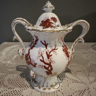 Coalport Indian Tree Coral Potpourri Lidded Jar