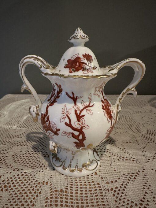 Coalport Indian Tree Coral Potpourri Lidded Jar