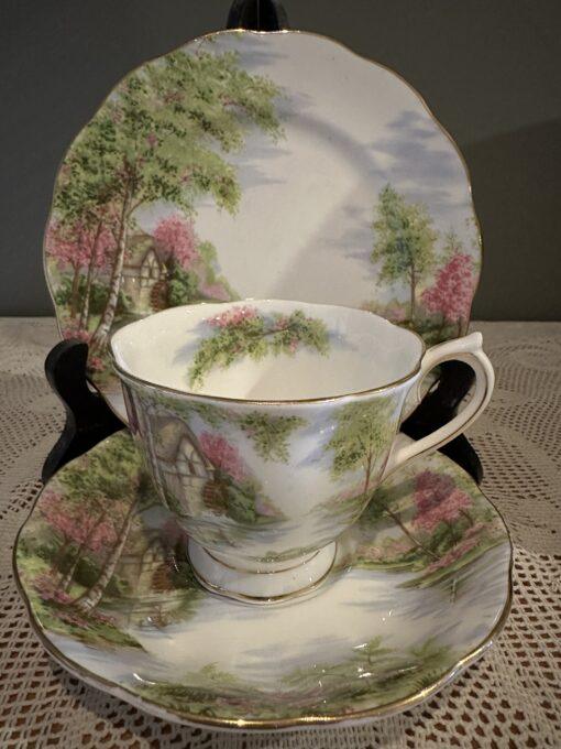 Vintage Royal Albert Trio - The Old Mill