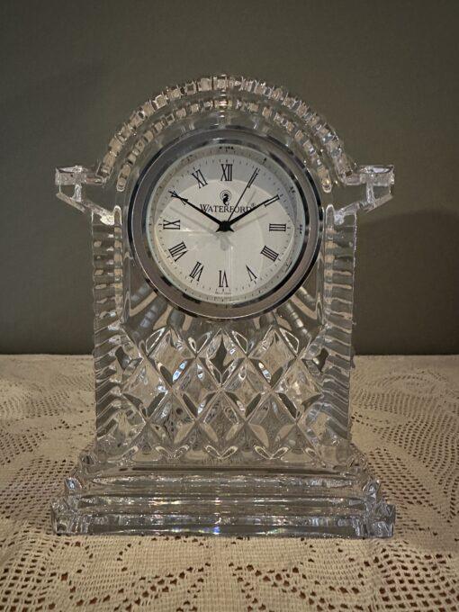 Vintage Waterford Crystal Large Heritage Collection Lismore Carriage Clock In Box