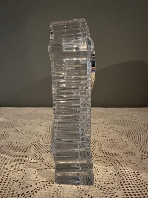 Vintage Waterford Crystal Large Heritage Collection Lismore Carriage Clock In Box - Image 2