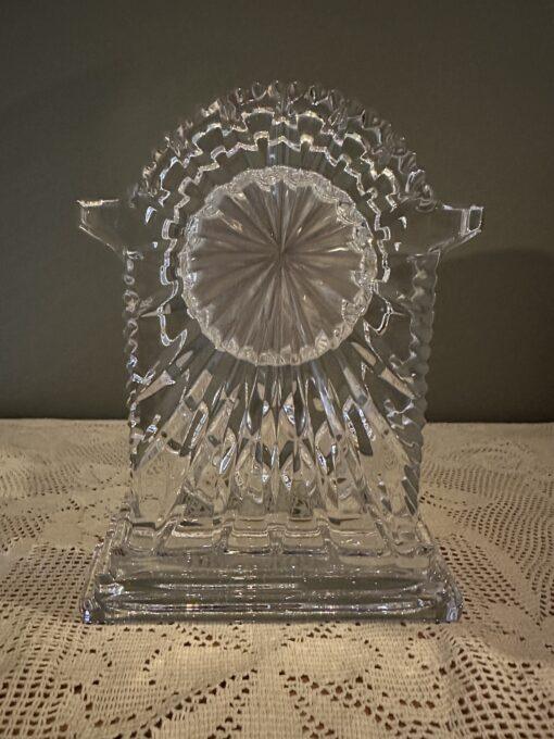 Vintage Waterford Crystal Large Heritage Collection Lismore Carriage Clock In Box - Image 3