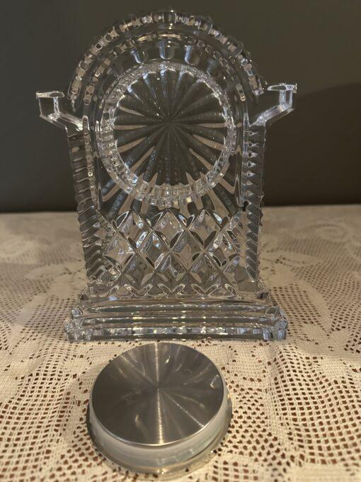 Vintage Waterford Crystal Large Heritage Collection Lismore Carriage Clock In Box - Image 4