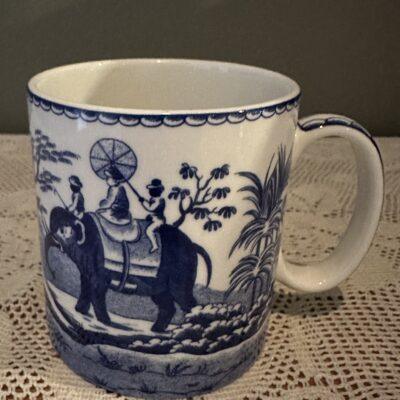 Spode Blue Room Archive Mug In Original Box - Indian Sporting Pattern