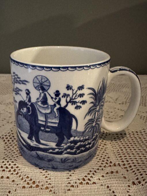 Spode Blue Room Archive Mug In Original Box - Indian Sporting Pattern