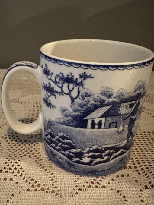 Spode Blue Room Archive Mug In Original Box - Indian Sporting Pattern - Image 3