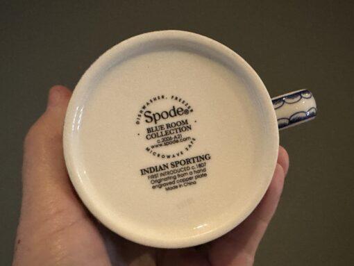 Spode Blue Room Archive Mug In Original Box - Indian Sporting Pattern - Image 5