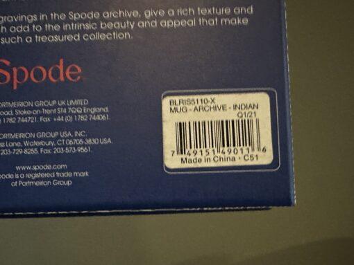 Spode Blue Room Archive Mug In Original Box - Indian Sporting Pattern - Image 7