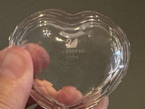 Swarovski Crystal Anna Trinket Box - Heart Shaped With Yellow Bow - Image 4