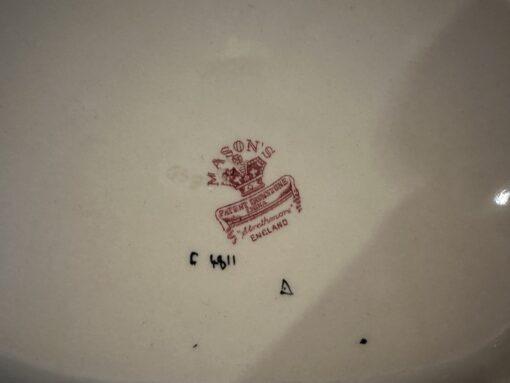Vintage Mason's Strathmore Pattern Small Serving Platter - 1949 - Pink Version - Image 4