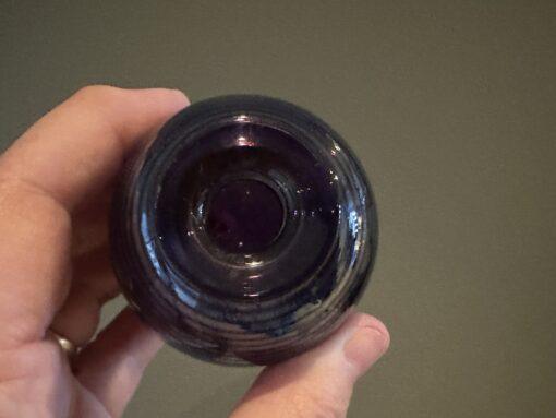 Hand Blown Iridescent Glass Signed Perfume Bottle - Michael Hook Australia - Image 4