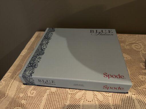 Stunning Spode Blue Italian Cake Slice And Forks Set In Box - Image 4