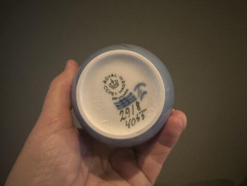 Royal Copenhagen Tall Vase With Bluebell Pattern - Image 4