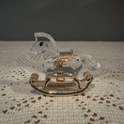 Swarovski Crystal Memories Miniature Rocking Horse Figurine