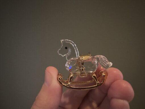 Swarovski Crystal Memories Miniature Rocking Horse Figurine - Image 3
