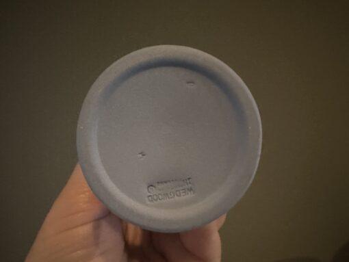 Rare Wedgwood White On Blue Posy Vase - Scarce Shape - Image 4