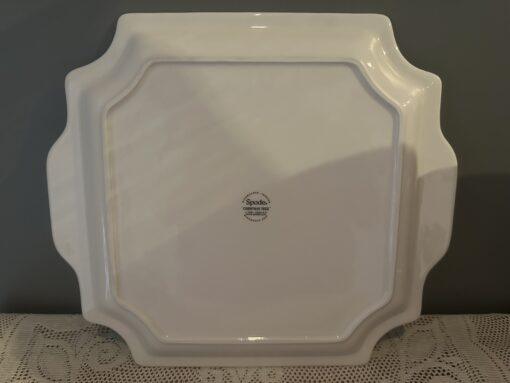 Large Spode Christmas Tree Tab Handled Serving Plate - Image 3