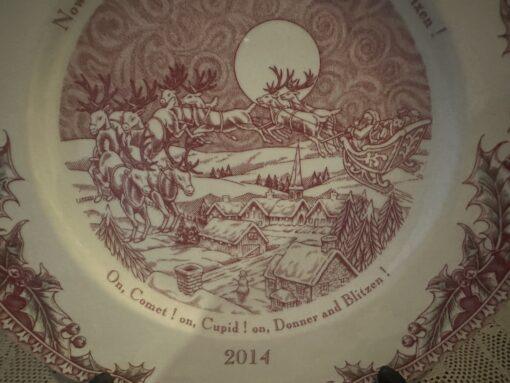 Johnson Brothers Twas The Night 2014 Christmas Collector Plate - Image 2