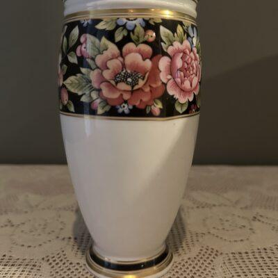 Wedgwood Clio Pattern Tall Vase With Gilt Trim