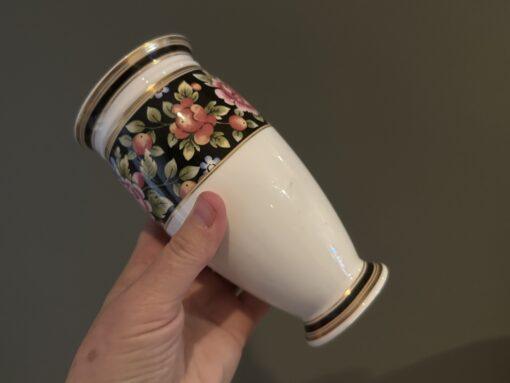 Wedgwood Clio Pattern Tall Vase With Gilt Trim - Image 2