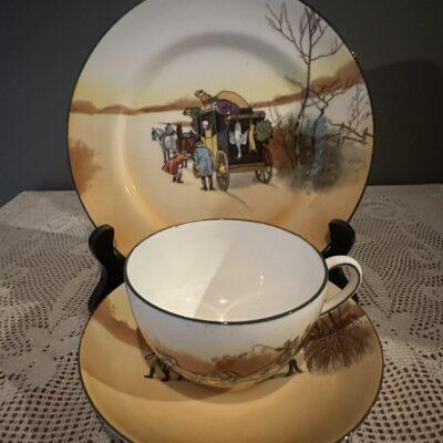 Royal Doulton Coaching Days Vintage Trio in Good Condition
