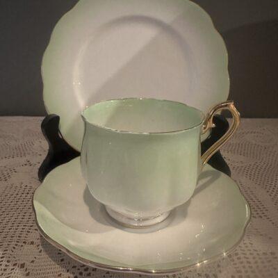 Royal Albert Vintage Rainbow Series Trio In Apple Green Colorway