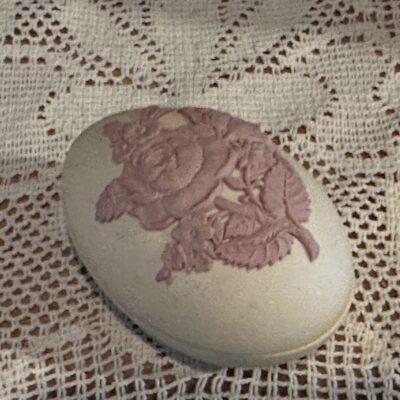 Wedgwood Collectors Society Jasperware Pink on Cane Or Primrose Egg Trinket Box Limited Edition