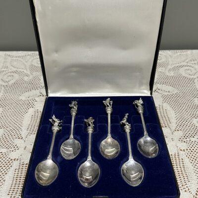Silver Plated Teaspoon Set - Heraldic Royal Spoons Of Britain - Boxed