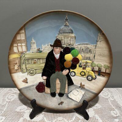 Royal Doulton Highly Embossed Display Plate - Balloon Man
