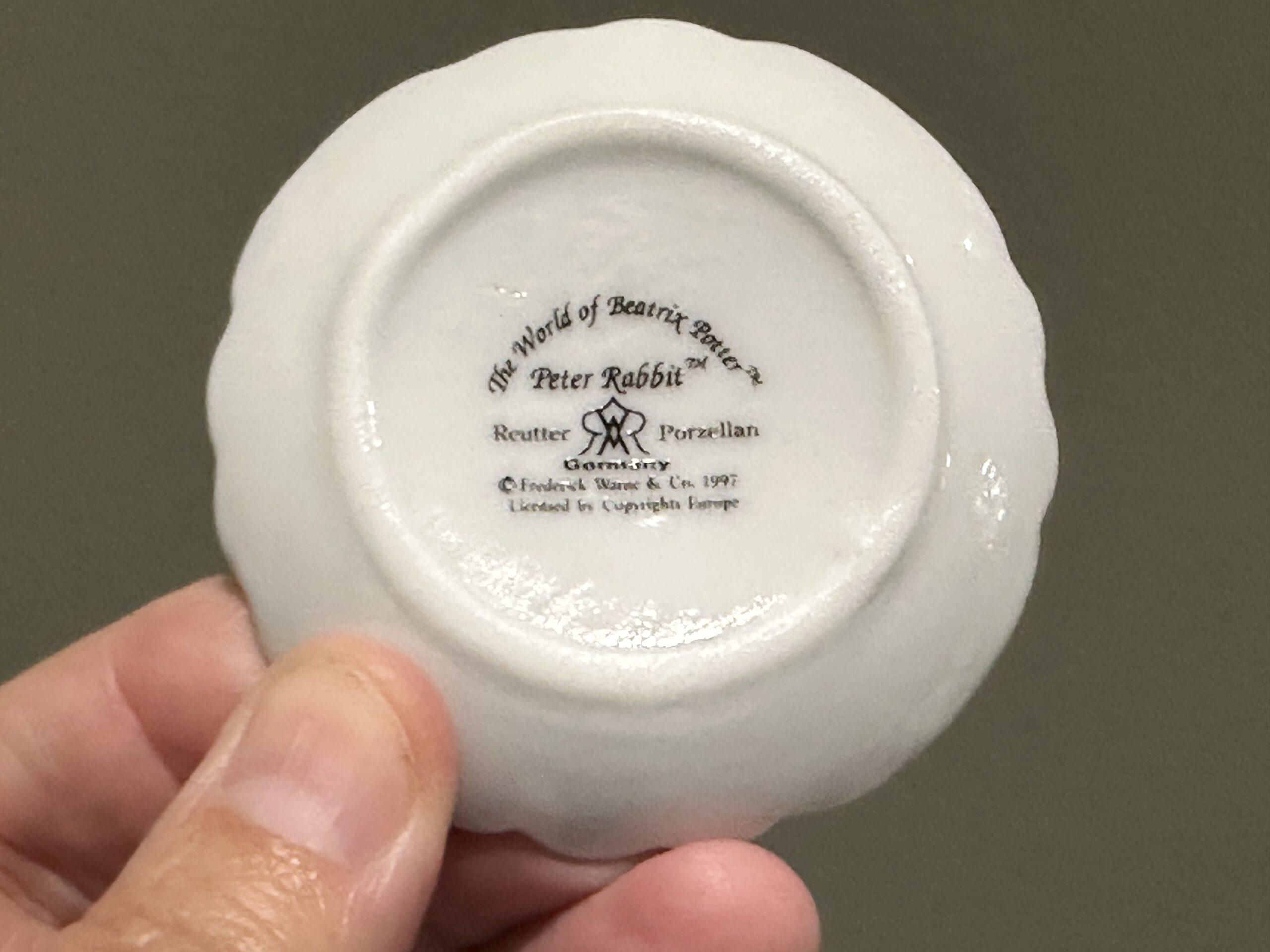 Reutter Germany World Of Beatrix Potter Peter Rabbit Miniature Tea / Coffee Set - Image 3